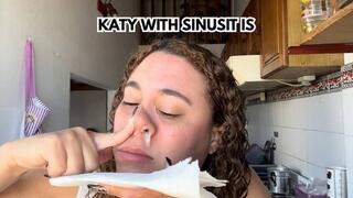 I'm sneezing, coughing, and coughing. I'm sick.