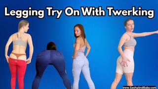 Legging Try On JOI with Twerking - Butt and Ass JOI - Thong Fetish -