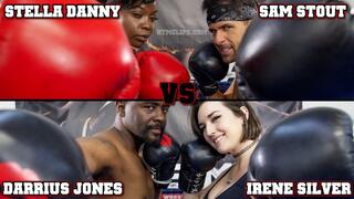 2 vs 2 Mixed Boxing - Sam Stout vs Irene Silver and Darrius Jones vs Stella Dannyy