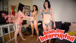 Nyxon Mia & Amethyst Beach Day Interrupted 1080p