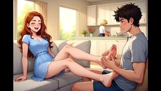 Foot Worship Confessions #65B: My Teasing Foot Confession (Animated)