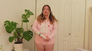 Bratty Molly Made To Strip In Her Diaper