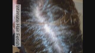 CUMSHOT ON LONG HAIR + MUTUAL ORGASM POV