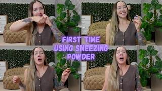First Time Using Sneezing Powder