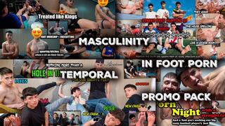 Very masculine yummy feet temporal promo pack