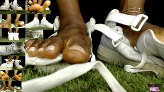 Monsters Feet Sneakers Growth - The Ancient Foot Giantess, Growth Fetish, Sneakers Ripping Fantasy