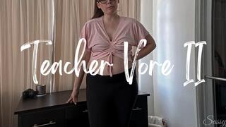 Teacher Vore II - A vore roleplay scene featuring Pregnant Belly, Belly Fetish, Growing & Growth Fetish ft MILF Sassypantz
