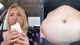 Parking on Pleasure Eating FAST FOOD in the car MP4