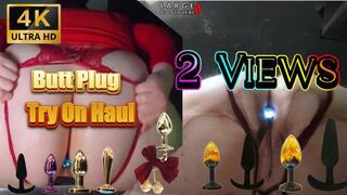 Butt Plug Try-On Haul COMPLETE COLLECTION: Including My Largest Ever + Striptease Cum Show (4K Landscape))