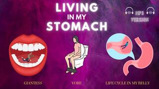 Living in My Stomach - Swallowed, Digested, and Turned into Waste by Countess Wednesday - ft ASMR Sounds of Swallowing, Belly Growls, and Your Tiny Body Inside a Giantess Stomach MP3 AUDIO ONLY