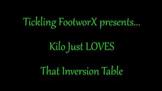 Kilo Just LOVES That Inversion Table