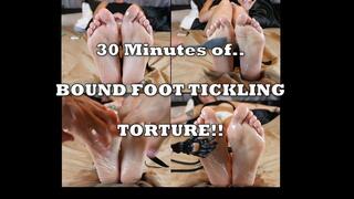 30 Minutes of Bound Oiled Foot Tickling AGONY Close-Up