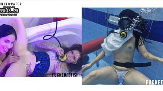 WEEK 46 COMPILATION Underwater Yessica Bunny Helen Star scuba bathtub Moonblack pool white dress