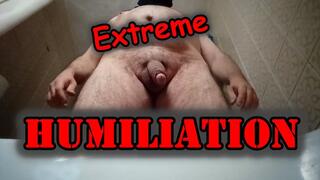 POV Extreme Humiliation. Pee, spit and cum.
