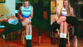 "Spanked by a Cheerleader" Pt 2 (Two Cams | Full Upper-Left & Straight Front Angles) [avi]
