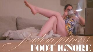 Findom Princess Foot Ignore