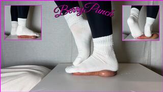 After Gym White Socks Cock Trampling - Cock Crush - Ball Stomping - CockBox - Foot Fetish - Sockjob - 1080HD