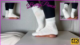 After Gym White Socks Cock Trampling - Cock Crush - Ball Stomping - CockBox - Foot Fetish - Sockjob - 4K
