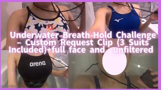 Underwater Breath-Hold Challenge – Custom Request Clip (3 Suits Included) and full face and unedited