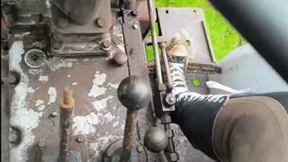 pedal pumping with dirty Converse Chucks