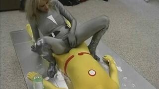 Ice woman Dry Humps Solar Man, Exploding Orgasms