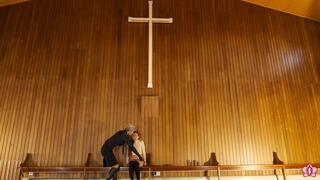 Blasphemous Bench Slut P1: Slave Mila Caught Masturbating in Church is Made to Cum Under the Cross by Mistress Inka (4K)