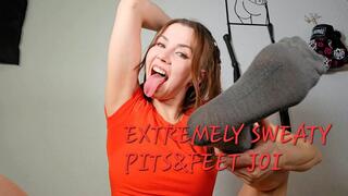 EXTREMELY SWEATY PITS&FEET JOI