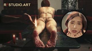 Daria - Hot Wax Play with Her Beautiful Feet (UHD 4K MP4)