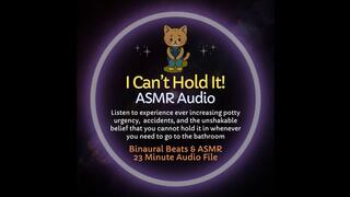 I Can't Hold It! ASMR Desperation Diaper Training Audio