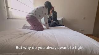 Compilation of hot lesbian wrestling in pijama