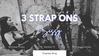 3 Strap-ons, 1 Sissy!