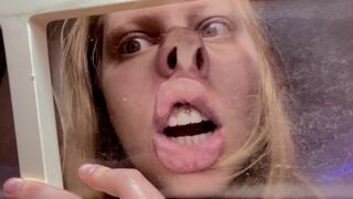 Sensual Close-Up Through Glass — Intense Fetish