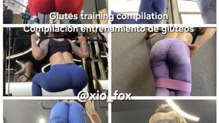 Glutes training compilation pov