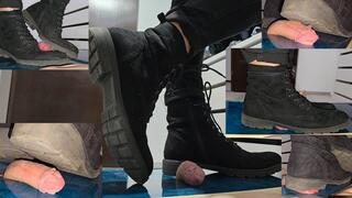 Mary's business boots leave deep imprints on the Cock