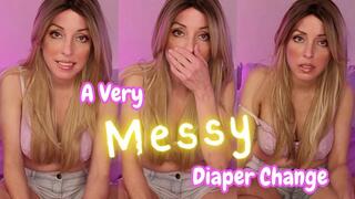 A Very Messy Diaper Change