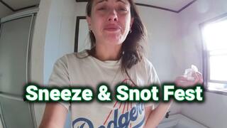 Sneeze Fetish, Snot Fest, Hot Girl Sneezing, Nose Blowing, Sick Goddess