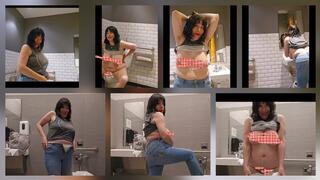 ONE DAY In OCT 4 AMAZING PUB RESTROOM TOILET PARTIES ON 1 W PEE DUMP FEED TITS FARTS CHAT