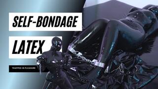 Cuffed Latex Selfbondage Full Rubber enclosure