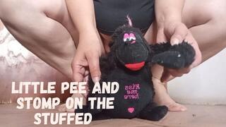 Little pee and stomp on the stuffed