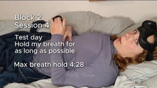 Breath Holding Training. Block 2 session 4