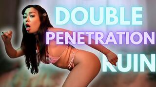 Double Penetration Ruin: ThePrincessLuxy makes you Dildo your ass, Sniff your shame, and Slap your face raw while Enabling total Dignity collapse
