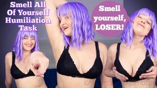 Smell All Of Yourself Humiliation Task - Female Domination, Femdom, Humiliatrix with Mistress Mystique Hoops - WMV