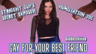 Gay for your best friend's cock a straight guys secret exposed femdom humiliation JOI with bisexual encouragement for the cock you always dream about
