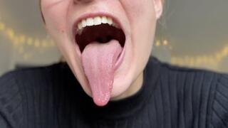 Step-sibling role-play tongue tease fetish