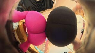 VR360 ANNA ERER's buttocks humiliate the dwarf loser