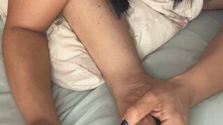 Toe Nail Clippings in my Bra & Panties