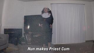 Religious Nun takes care of travelling priest 4