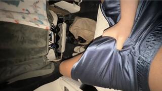 Ballbusting Blow Job and Handjob in The Car Last Night