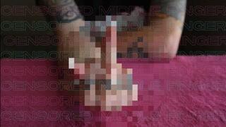 “Censored Middle Finger” [Humiliation + Ripoff]