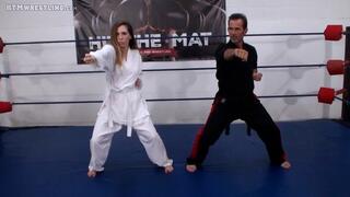Samantha Grace vs Rusty III - Sidekicked (Karate Beatdown)